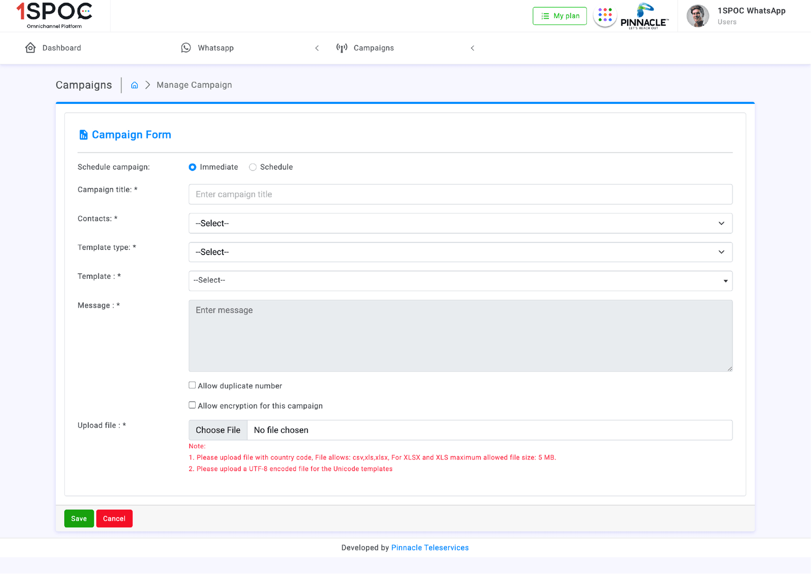 Campaign Builder — before redesign
