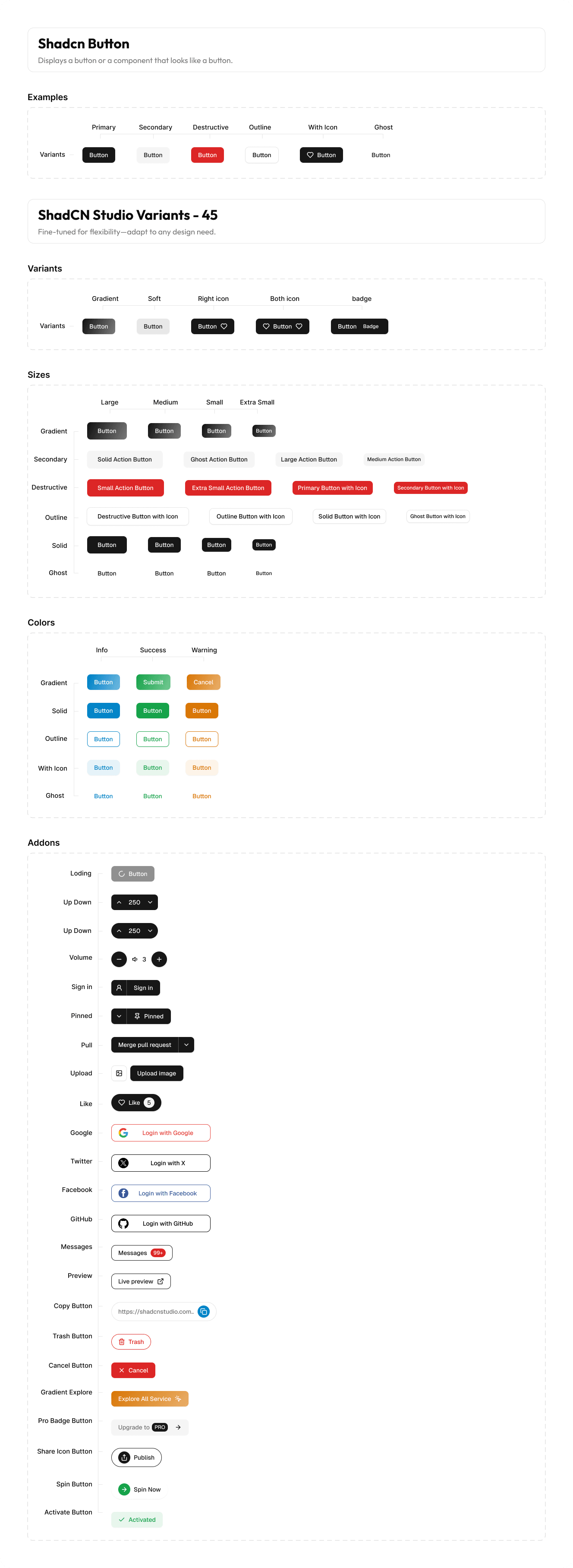 Buttons — design foundation